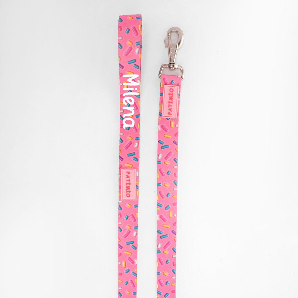 İsme Özel Pink Bones Model Köpek Gezdirme Tasması