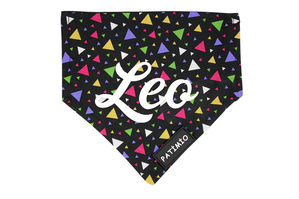 İsme Özel Colorful Kedi Ve Köpek Tasma Fular Bandana