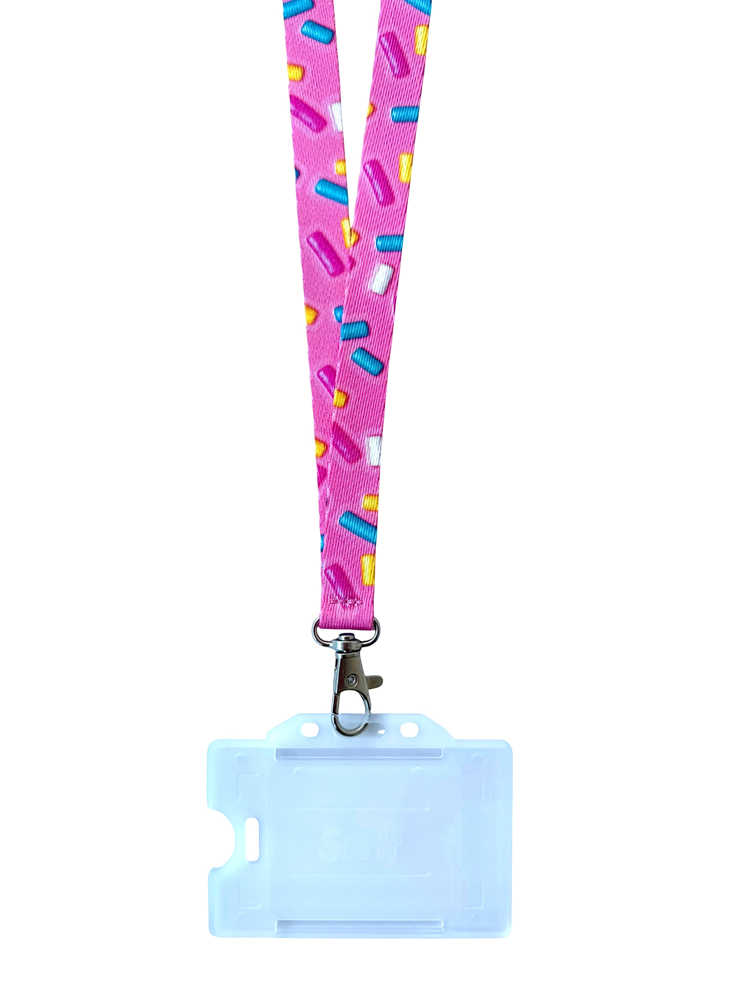 Pink Bones Boyun İpi Boyun Askı İpi Telefon Askı İpi Şeffaf Kartlık Hediyeli