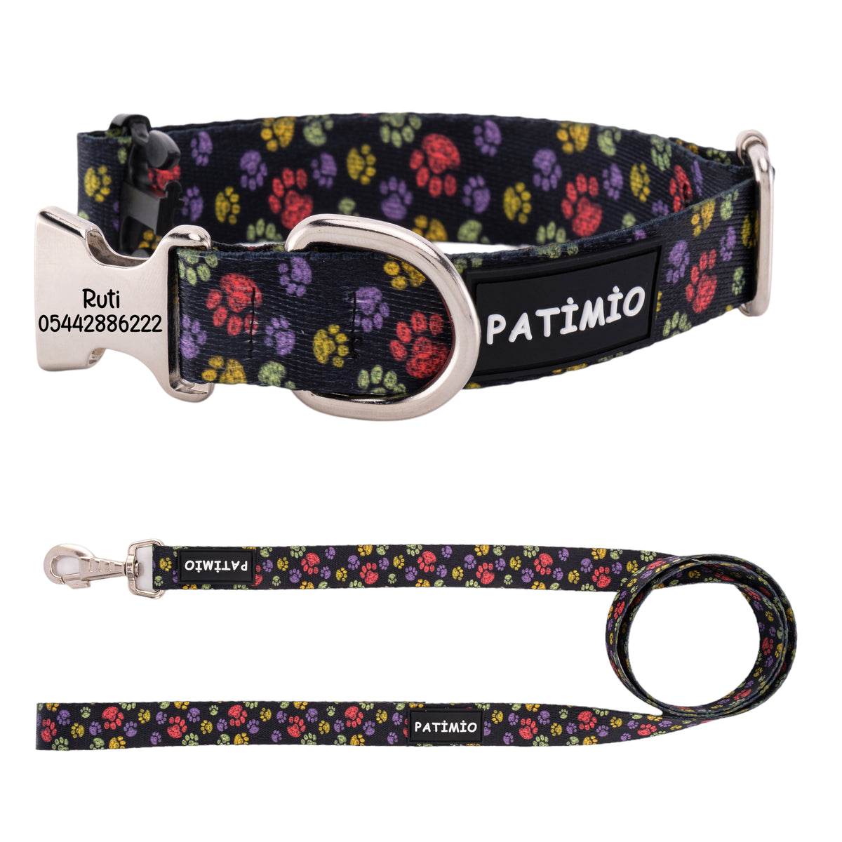Paws İsimli Köpek Tasması ve Gezdirme Kayışı