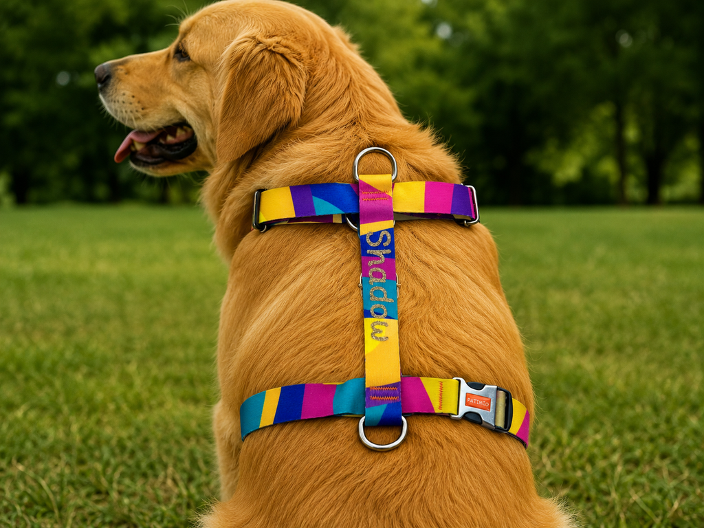 İsme Özel Colours Model Köpek Göğüs Tasması