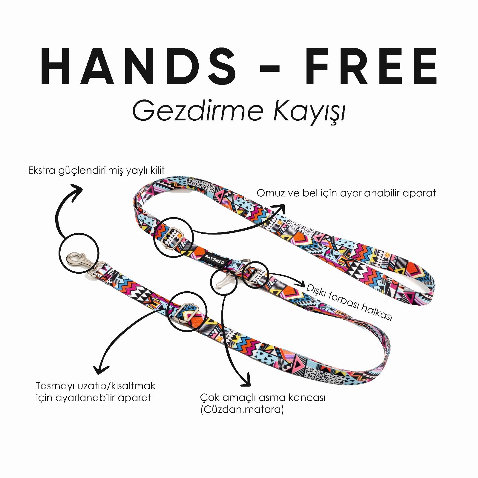 Astro Hands-Free Eller Serbest Gezdirme Kayışı Tasması