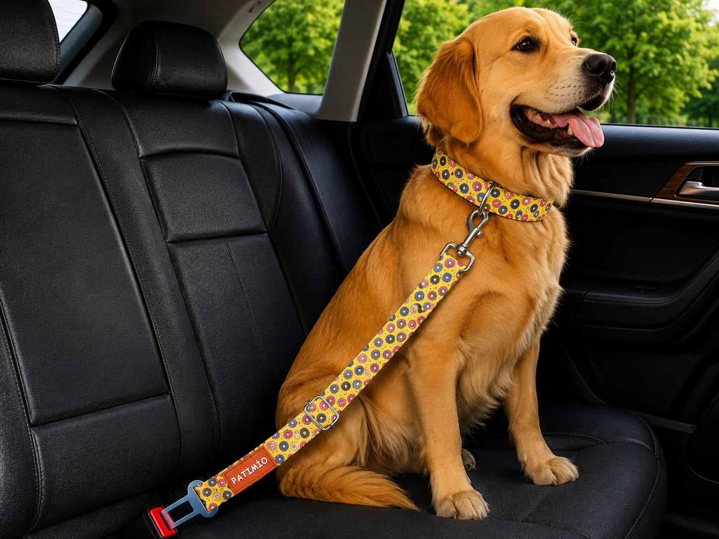 Donuts Evcil Hayvan Köpek Araba Emniyet Kemeri