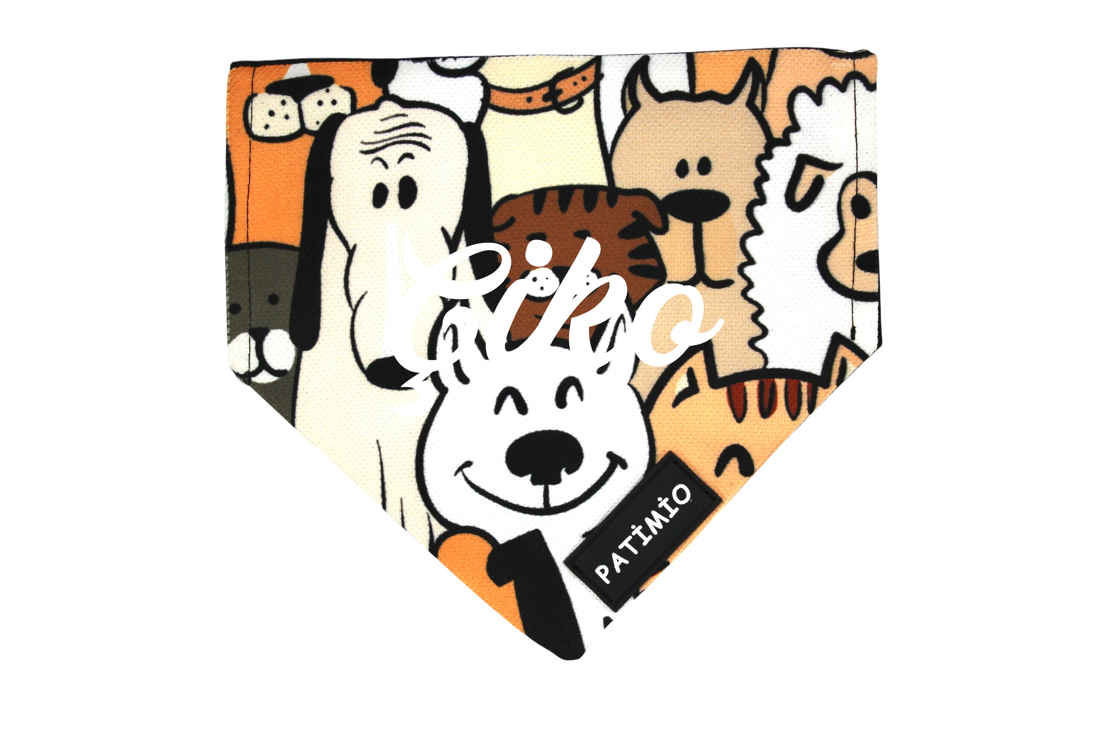 İsme Özel Happy Dogs Kedi Ve Köpek Tasma Fular Bandana