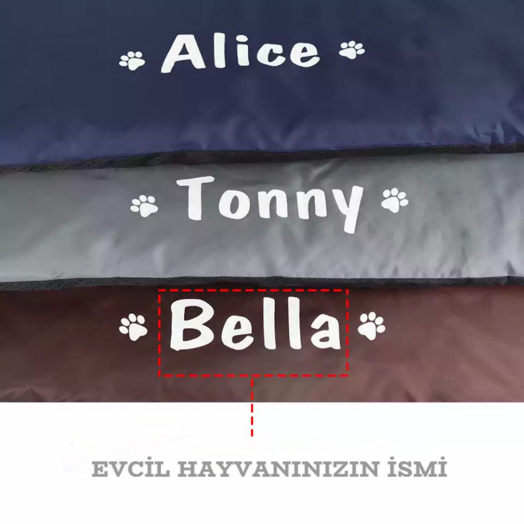 İsme Özel Kedi Köpek Yatağı