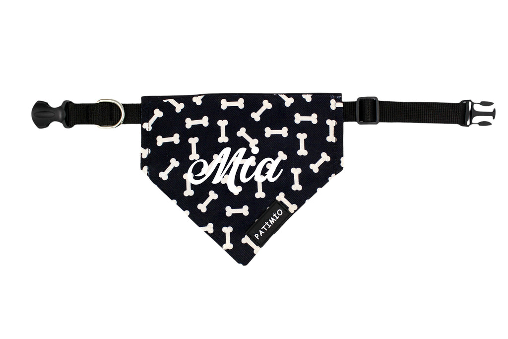 İsme Özel Bones Dogs Kedi Ve Köpek Tasma Fular Bandana