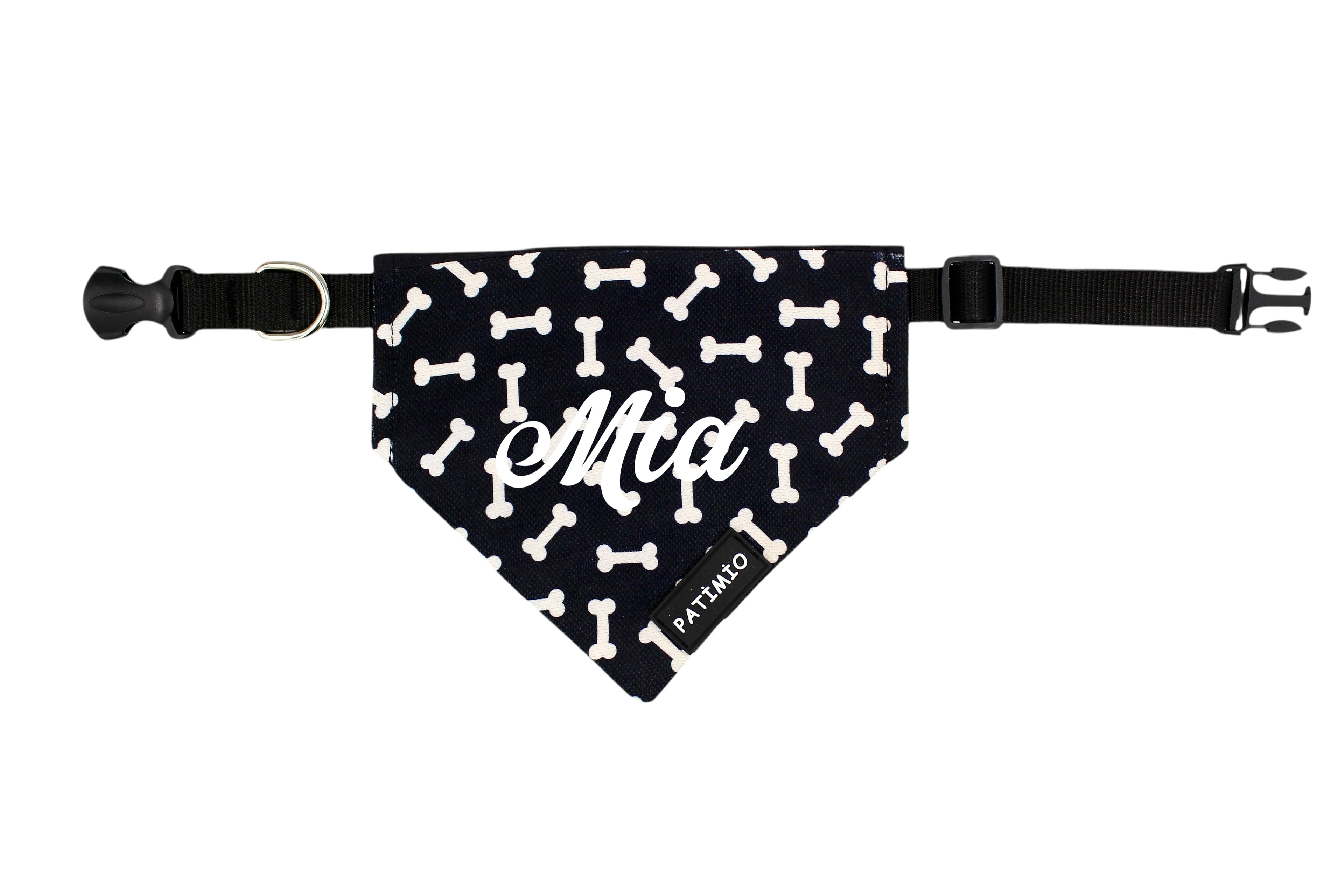 İsme Özel Bones Dogs Kedi Ve Köpek Tasma Fular Bandana
