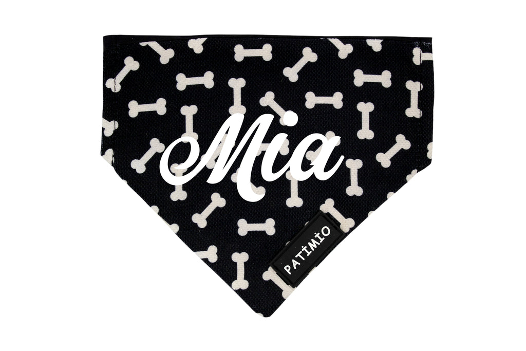İsme Özel Bones Dogs Kedi Ve Köpek Tasma Fular Bandana