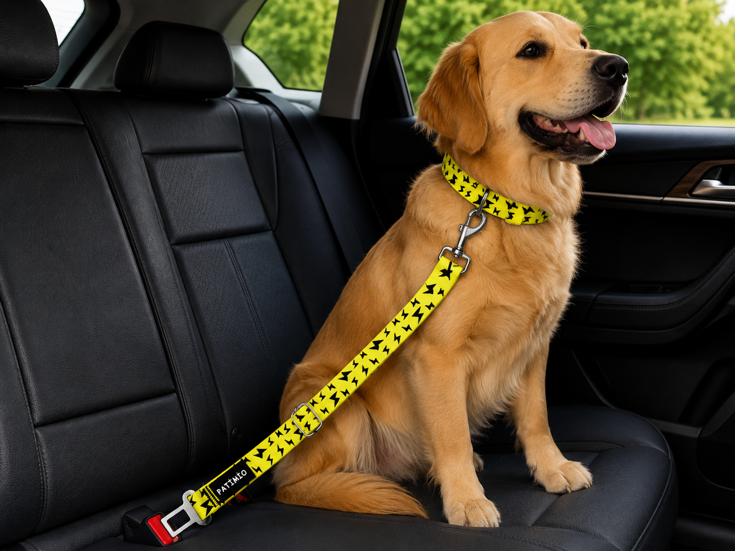 Yellow Boom Evcil Hayvan Köpek Araba Emniyet Kemeri