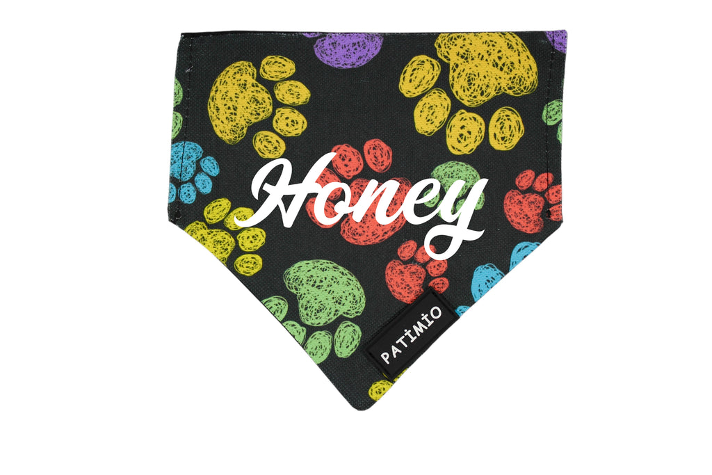 İsme Özel Paws Kedi Ve Köpek Tasma Fular Bandana