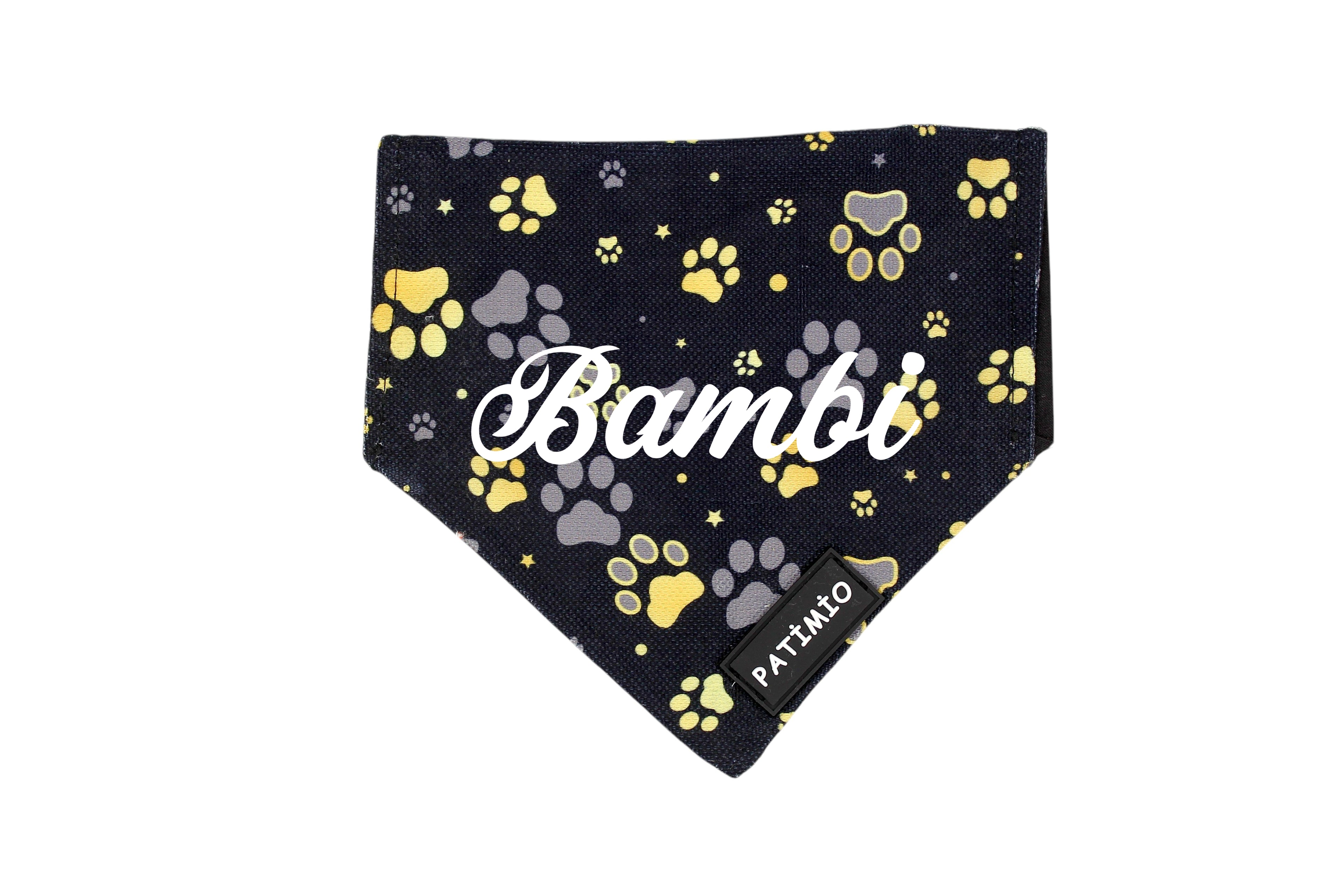İsme Özel Gold Paws Kedi Ve Köpek Tasma Fular Bandana