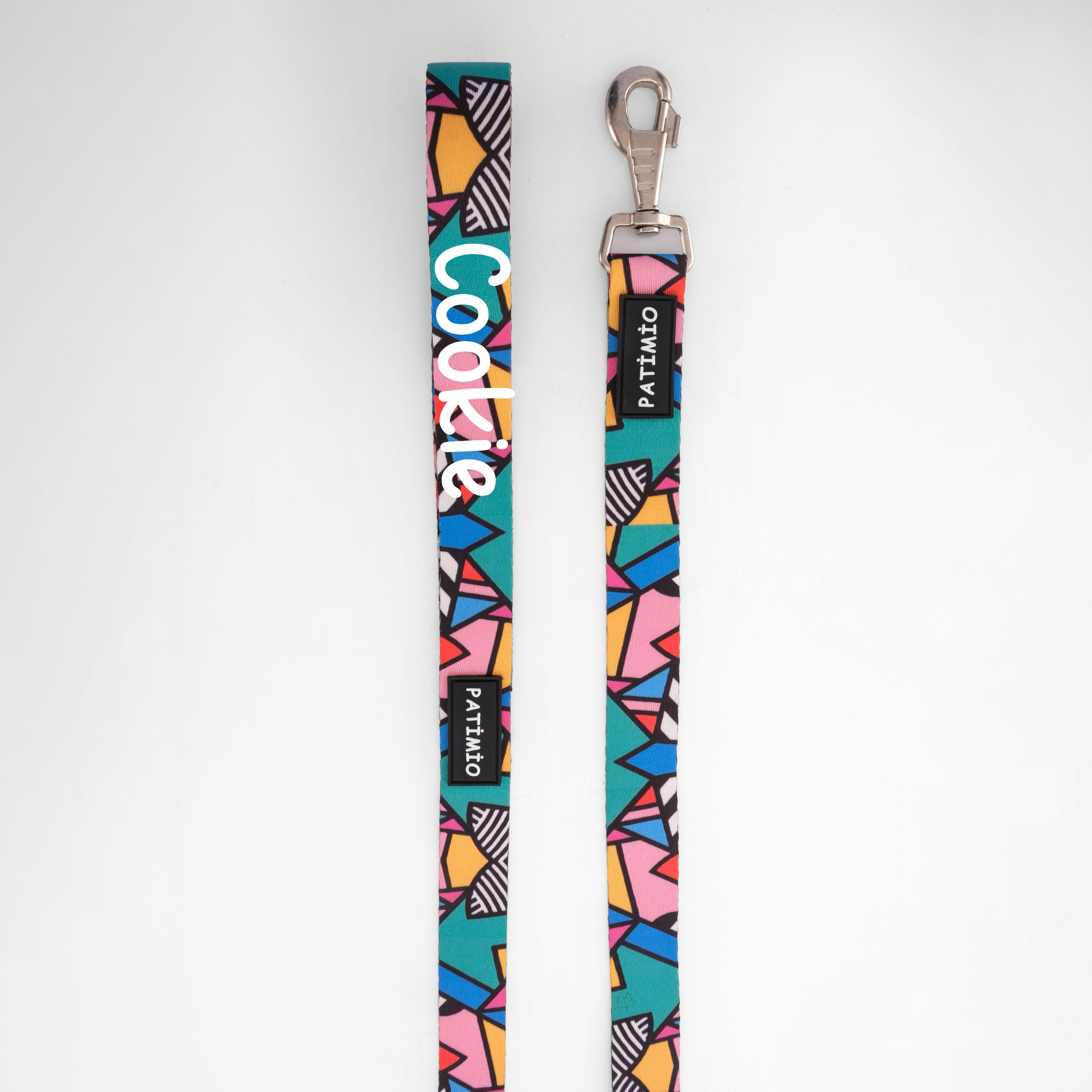 İsme Özel Colorful Model Köpek Gezdirme Tasması