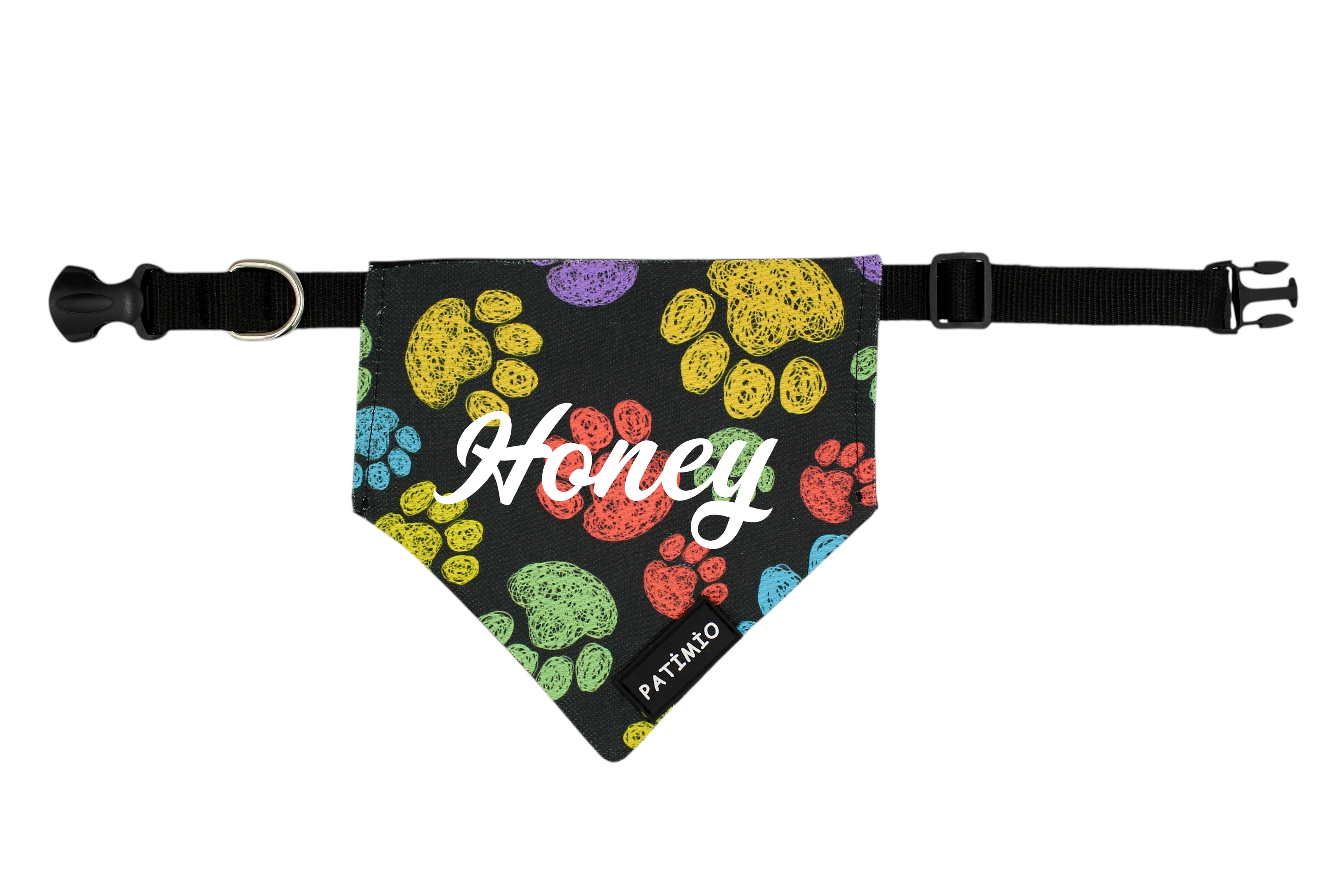 İsme Özel Paws Kedi Ve Köpek Tasma Fular Bandana