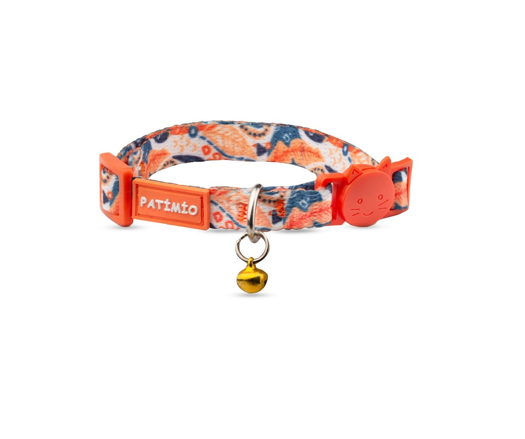 Spring Ayarlanabilir, Güvenlik Kilitli Safety Click Çıngıraklı Künye Hediyeli Kedi Boyun Tasması
